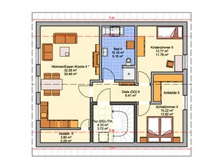 Fertighaus Junto 175 von Fingerhut Haus Schlüsselfertig ab 543590€, Satteldach-Klassiker Grundriss 2