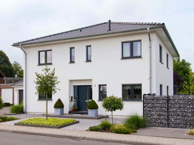 Fertighaus Klara von Fingerhut Haus Schlüsselfertig ab 530067€, Stadtvilla Außenansicht 1