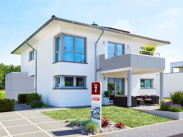 Fertighaus Köln von Fingerhut Haus Schlüsselfertig ab 572723€, Stadtvilla Außenansicht 1