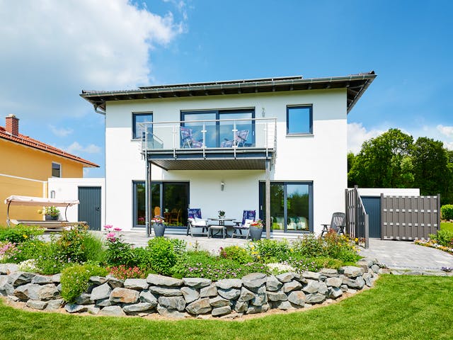 Fertighaus Komforta von Fingerhut Haus Schlüsselfertig ab 477777€, Stadtvilla Außenansicht 2