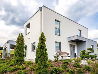 Fertighaus Lageto von Fingerhut Haus Schlüsselfertig ab 684475€, Cubushaus Außenansicht 4
