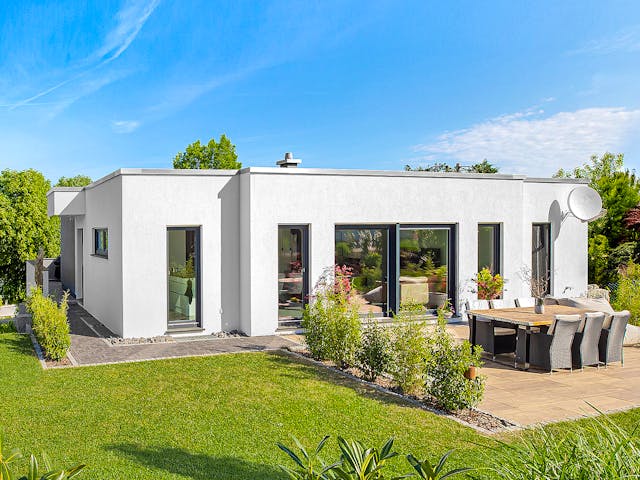 Fertighaus Malgara von Fingerhut Haus Schlüsselfertig ab 440930€, Cubushaus Außenansicht 1