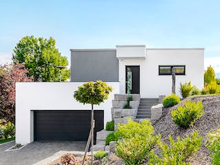 Fertighaus Malgara von Fingerhut Haus Schlüsselfertig ab 440930€, Cubushaus Außenansicht 2