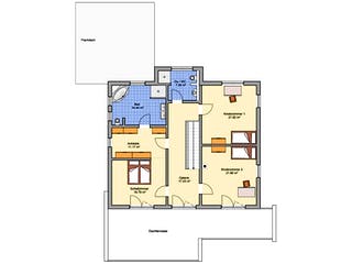 Fertighaus Matene von Fingerhut Haus Schlüsselfertig ab 657470€, Stadtvilla Grundriss 2
