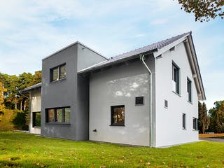 Fertighaus Bad Vilbel - Musterhaus NEU von Fingerhut Haus Schlüsselfertig ab 593766€, Satteldach-Klassiker Außenansicht 2