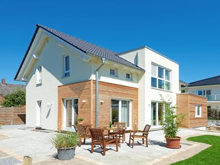 Fertighaus Solaris von Fingerhut Haus Schlüsselfertig ab 464116€, Satteldach-Klassiker Außenansicht 1