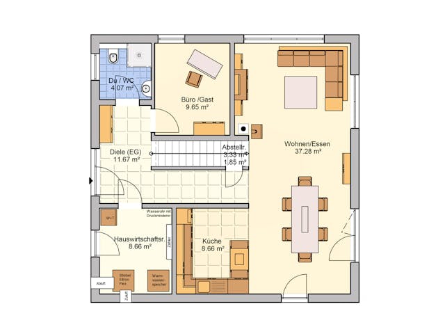 Fertighaus Tero von Fingerhut Haus Schlüsselfertig ab 464815€, Stadtvilla Grundriss 1 Fertighaus Tero von Fingerhut Haus Schlüsselfertig ab 464815€, Stadtvilla Grundriss 1