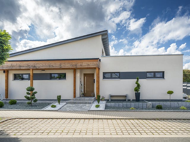 Fertighaus Bungalow 143 von FischerHaus Schlüsselfertig ab 522647€, Bungalow Außenansicht 1