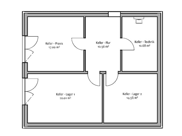 Fertighaus Modern 146 von FischerHaus Schlüsselfertig ab 472006€, Satteldach-Klassiker Grundriss 3