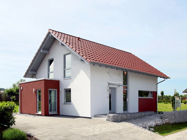 Fertighaus MH Marburg - frei geplant - FLAIRplus von FingerHaus Schlüsselfertig ab 411640€, Außenansicht 1