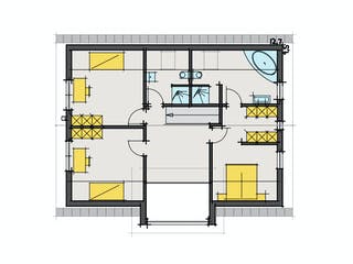 Fertighaus F160 - Faber von Fluck Holzbau Schlüsselfertig ab 480000€, Satteldach-Klassiker Grundriss 2
