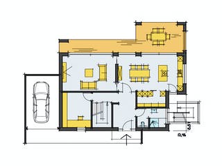 Fertighaus F201 - Ziegler von Fluck Holzbau Schlüsselfertig ab 498000€, Cubushaus Grundriss 1