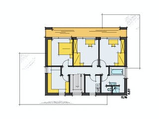 Fertighaus F201 - Ziegler von Fluck Holzbau Schlüsselfertig ab 498000€, Cubushaus Grundriss 2
