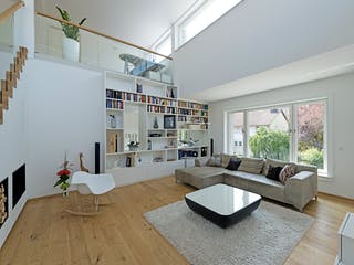 Fertighaus F280 - Mellert von Fluck Holzbau Schlüsselfertig ab 850000€, Blockhaus Innenansicht 1