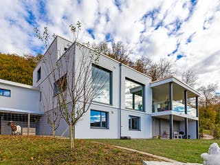 Fertighaus F310 - Jenke von Fluck Holzbau Schlüsselfertig ab 920000€, Cubushaus Außenansicht 2