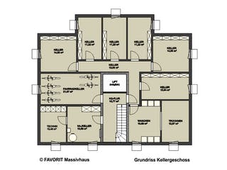 Massivhaus Format 4-333 von Favorit Massivhaus - Mehrfamilienhäuser Schlüsselfertig ab 899390€, Stadtvilla Grundriss 3