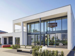 Fertighaus Musterhaus Köln von LUXHAUS, Cubushaus Außenansicht 3