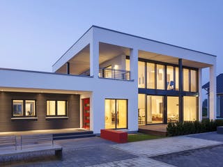 Fertighaus frame. - MH Köln von LUXHAUS, Cubushaus Außenansicht 4