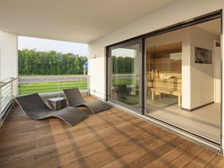 Fertighaus Musterhaus Köln von LUXHAUS, Cubushaus Außenansicht 7