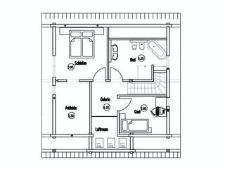 Blockhaus Auf der Röth von Fullwood Wohnblockhaus Bausatzhaus ab 200000€, Blockhaus Grundriss 2