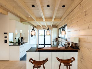 Blockhaus Entlebuch von Fullwood Wohnblockhaus Ausbauhaus ab 410000€, Blockhaus Innenansicht 5