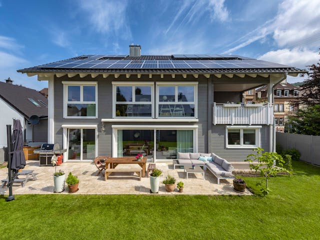 Blockhaus Heidelberg von Fullwood Wohnblockhaus Ausbauhaus ab 640000€, Blockhaus Außenansicht 1