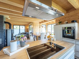 Blockhaus Köterbergblick von Fullwood Wohnblockhaus Bausatzhaus ab 250000€, Blockhaus Innenansicht 8