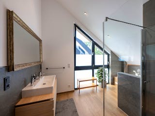 Blockhaus Kreuzblick von Fullwood Wohnblockhaus Bausatzhaus ab 260000€, Satteldach-Klassiker Innenansicht 10