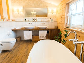 Blockhaus Provence von Fullwood Wohnblockhaus Ausbauhaus ab 660000€, Blockhaus Innenansicht 10