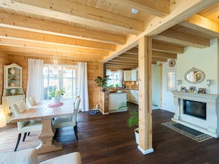 Blockhaus Provence von Fullwood Wohnblockhaus Ausbauhaus ab 660000€, Blockhaus Innenansicht 5