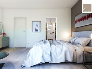 Massivhaus Bauhaus Futura von Kern-Haus Schlüsselfertig ab 473900€, Cubushaus Innenansicht 3