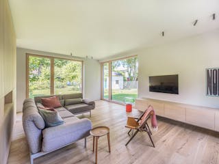 Fertighaus Das Einfamilienhaus T41 von GRUBER.HAUS, Satteldach-Klassiker Innenansicht 1