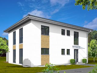 Fertighaus Haas Z 168 A von Haas Fertigbau - Mehrfamilienhäuser Schlüsselfertig ab 533420€, Stadtvilla Außenansicht 4