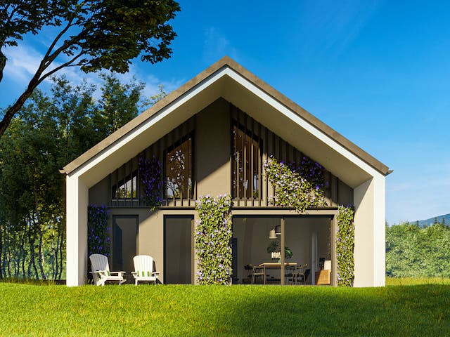 Fertighaus HELA von Haas Fertigbau Ausbauhaus ab 203152€, Bungalow Außenansicht 1 Fertighaus HELA von Haas Fertigbau Ausbauhaus ab 203152€, Bungalow Außenansicht 1