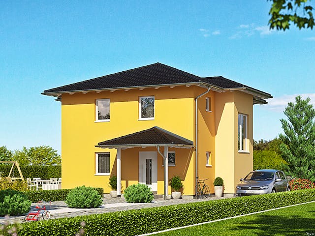 Fertighaus Haas S 122 A von Haas Fertigbau Ausbauhaus ab 199000€, Stadtvilla Außenansicht 1