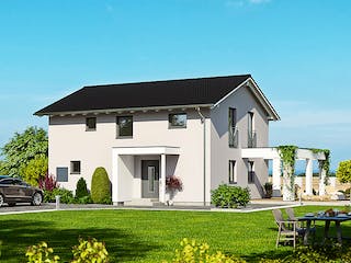 Fertighaus Haas S 155 B von Haas Fertigbau Ausbauhaus ab 235000€, Satteldach-Klassiker Außenansicht 1