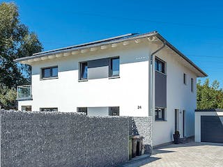 Fertighaus Haas S 165 B von Haas Fertigbau Ausbauhaus ab 270000€, Stadtvilla Außenansicht 2