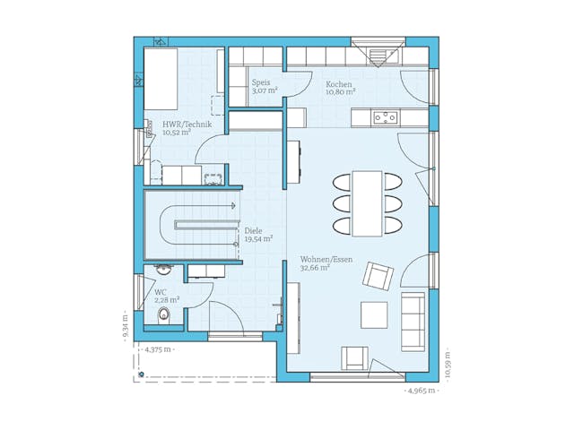 Fertighaus Cubus 162 von Hanse Haus Schlüsselfertig ab 447671€, Cubushaus Grundriss 1 Fertighaus Cubus 162 von Hanse Haus Schlüsselfertig ab 447671€, Cubushaus Grundriss 1