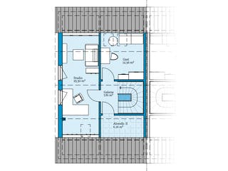 Fertighaus Doppelhaus 176 von Hanse Haus Schlüsselfertig ab 470703€, Satteldach-Klassiker Grundriss 3