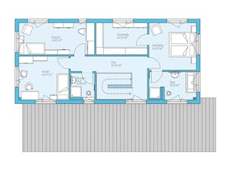Fertighaus Duo 211 von Hanse Haus Schlüsselfertig ab 679669€, Satteldach-Klassiker Grundriss 2