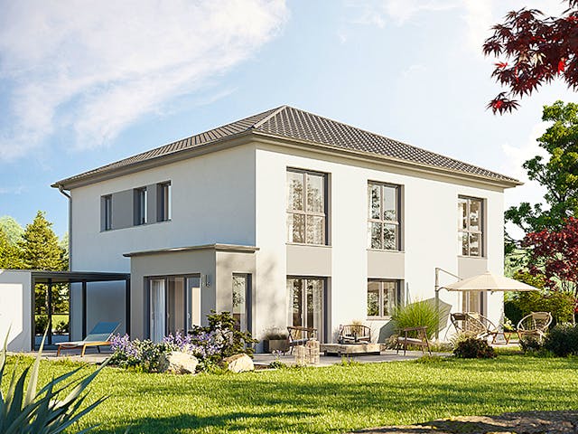 Fertighaus Duo 212 von Hanse Haus Schlüsselfertig ab 571010€, Stadtvilla Außenansicht 1