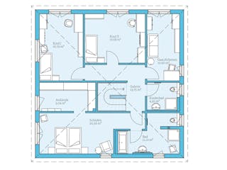 Fertighaus Duo 212 von Hanse Haus Schlüsselfertig ab 593644€, Stadtvilla Grundriss 2