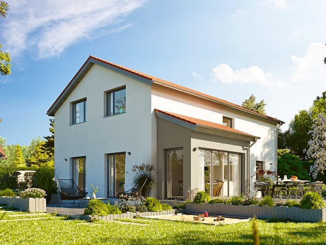 Fertighaus Variant 25-150 von Hanse Haus Schlüsselfertig ab 414767€, Satteldach-Klassiker Außenansicht 1 Fertighaus Variant 25-150 von Hanse Haus Schlüsselfertig ab 414767€, Satteldach-Klassiker Außenansicht 1