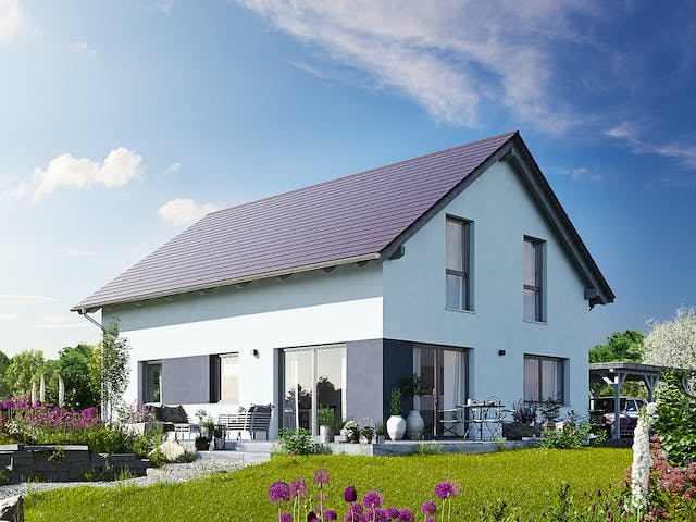 Fertighaus Variant 35-152 von Hanse Haus Schlüsselfertig ab 397471€, Satteldach-Klassiker Außenansicht 1
