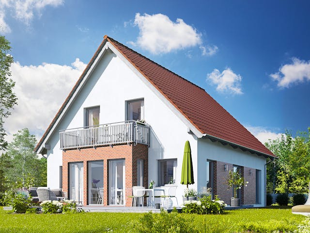 Fertighaus Variant 45-145 von Hanse Haus Schlüsselfertig ab 392205€, Satteldach-Klassiker Außenansicht 1 Fertighaus Variant 45-145 von Hanse Haus Schlüsselfertig ab 392205€, Satteldach-Klassiker Außenansicht 1