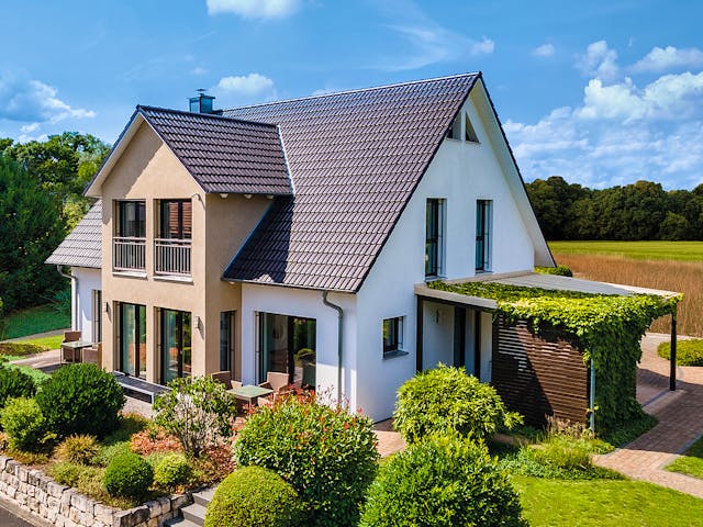 Fertighaus Variant 45-175 von Hanse Haus Schlüsselfertig ab 429096€, Satteldach-Klassiker Außenansicht 1 Fertighaus Variant 45-175 von Hanse Haus Schlüsselfertig ab 429096€, Satteldach-Klassiker Außenansicht 1