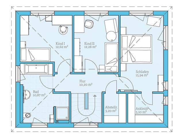 Fertighaus Villa 142 von Hanse Haus Schlüsselfertig ab 414166€, Stadtvilla Grundriss 2