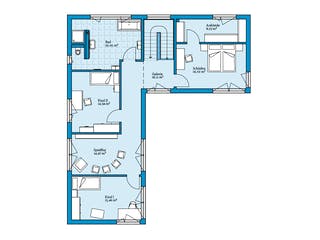 Fertighaus Vita 209 von Hanse Haus Schlüsselfertig ab 586079€, Pultdachhaus Grundriss 2