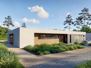 Massivhaus Bungalow 206.1 von Haus der Handwerker, Bungalow Außenansicht 2