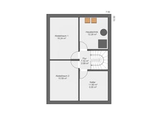 Massivhaus Classic 118.1 Aktion SystemHAUS von Haus der Handwerker Schlüsselfertig ab 295930€, Grundriss 3